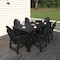 Highwood Usa Hamilton 7pc Rectangular Counter Height Outdoor Patio Furniture Dining Set 84 x 42 AD-ST7HM2CO5BA-BKE - alternate 3